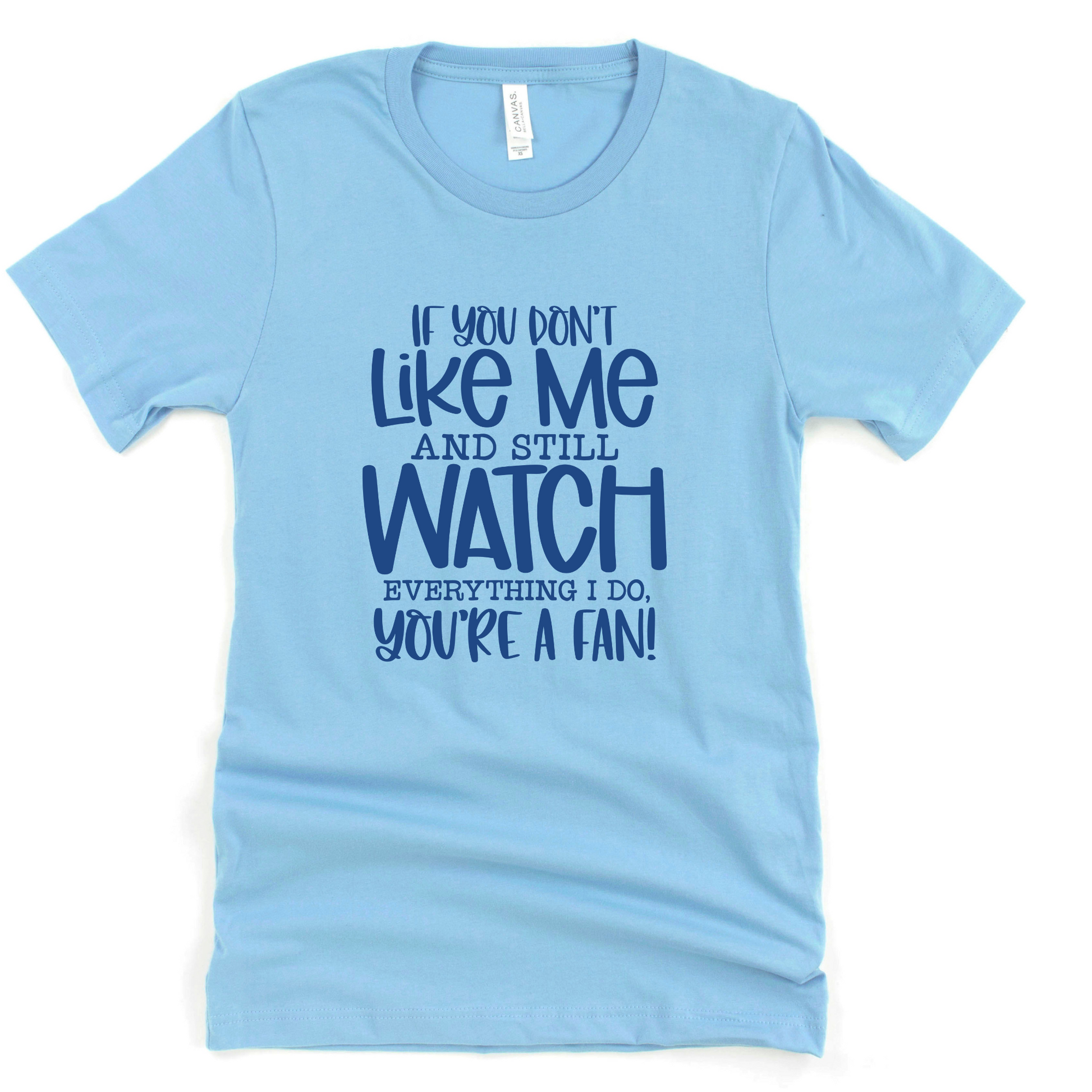 Wholesale You're a fan Graphic Tee - Carolina Blue Tee