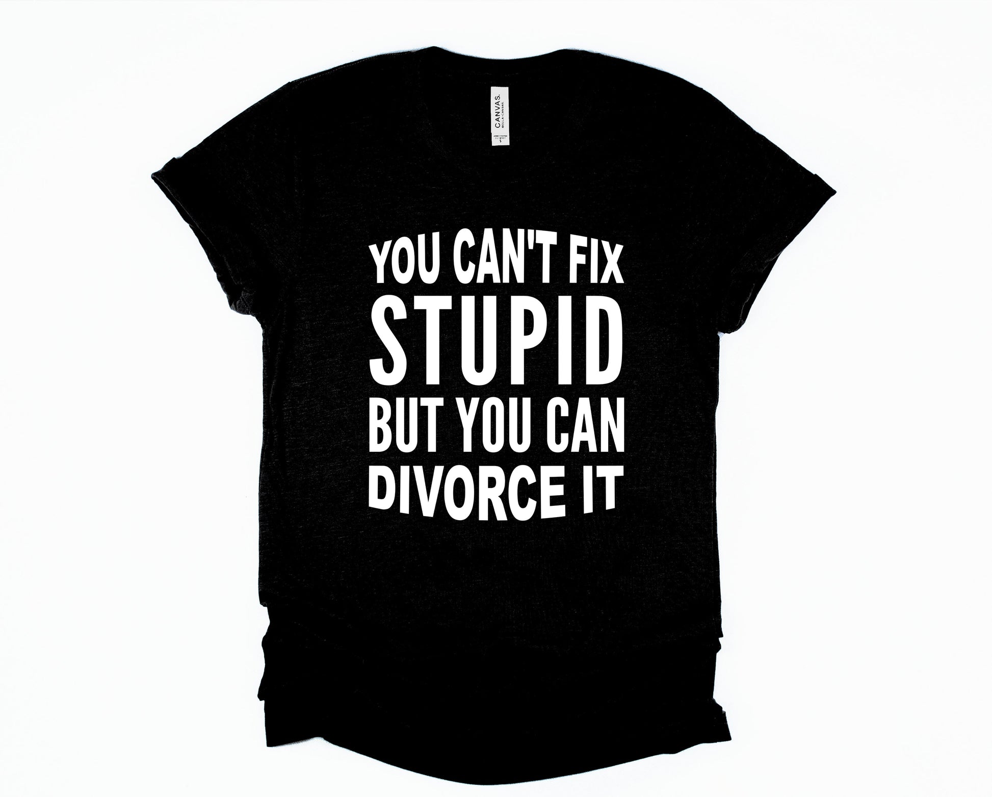 Wholesale You Can Divorce It Graphic Tee - Black