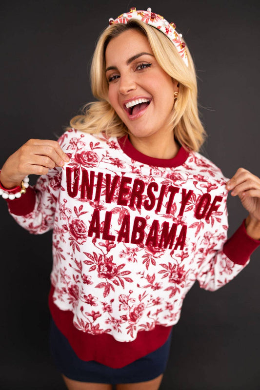 Alabama Floral Toile Sweatshirt PRE-ORDER (Est. Ship 9/8)