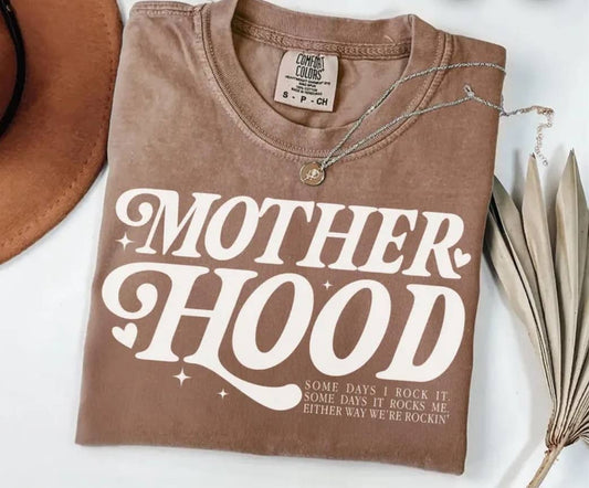 Motherhood comfort colors graphic tee