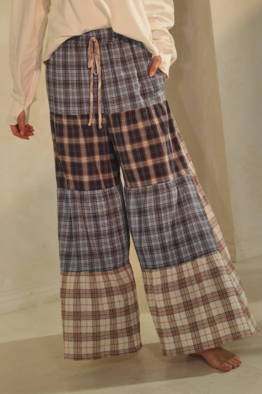 Relaxed Patchwork Pants