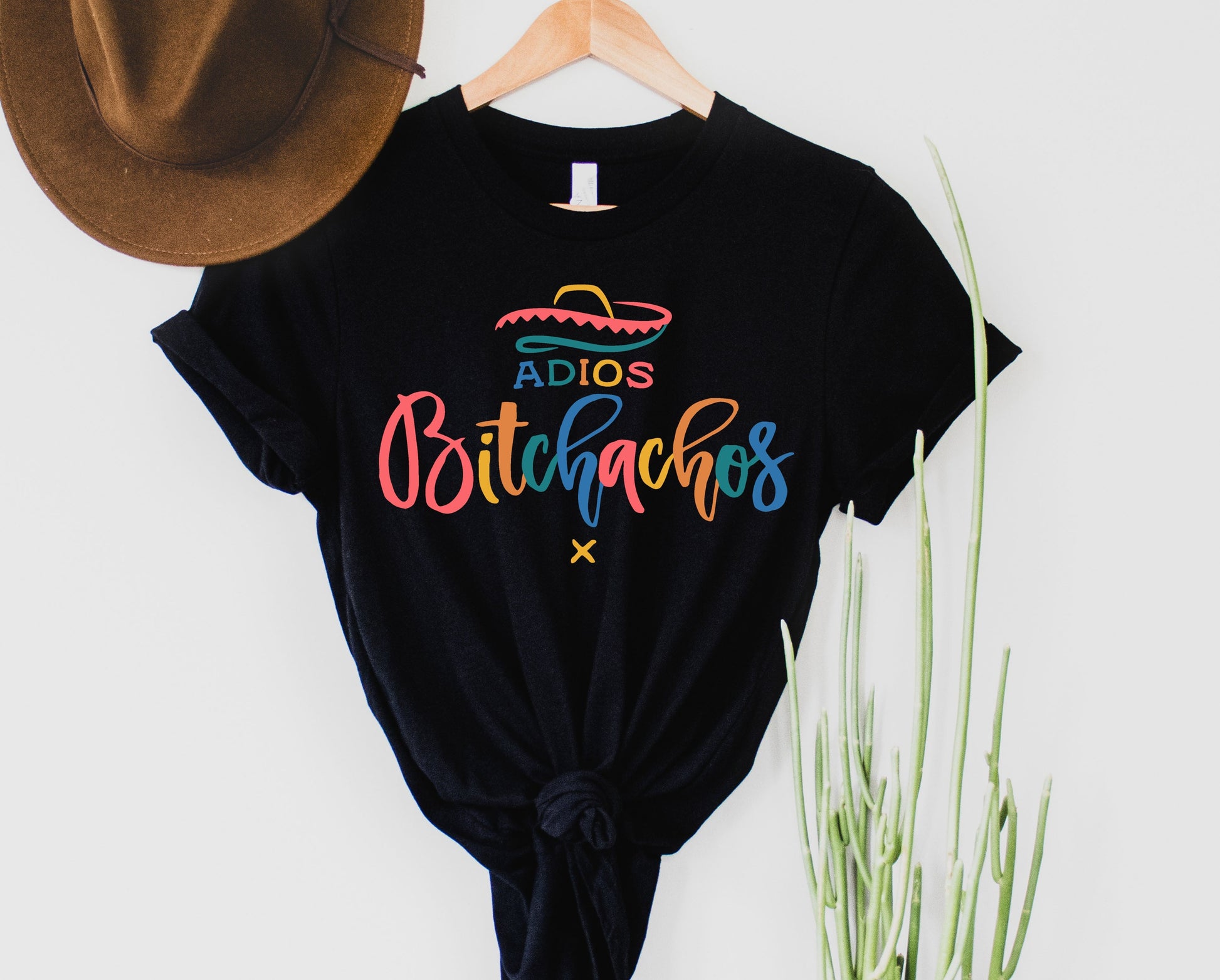 Wholesale Adios Bitchachos Graphic Tee - White