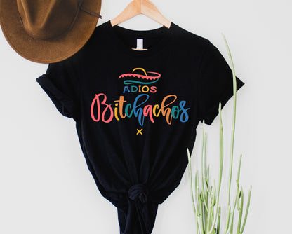 Wholesale Adios Bitchachos Graphic Tee - White