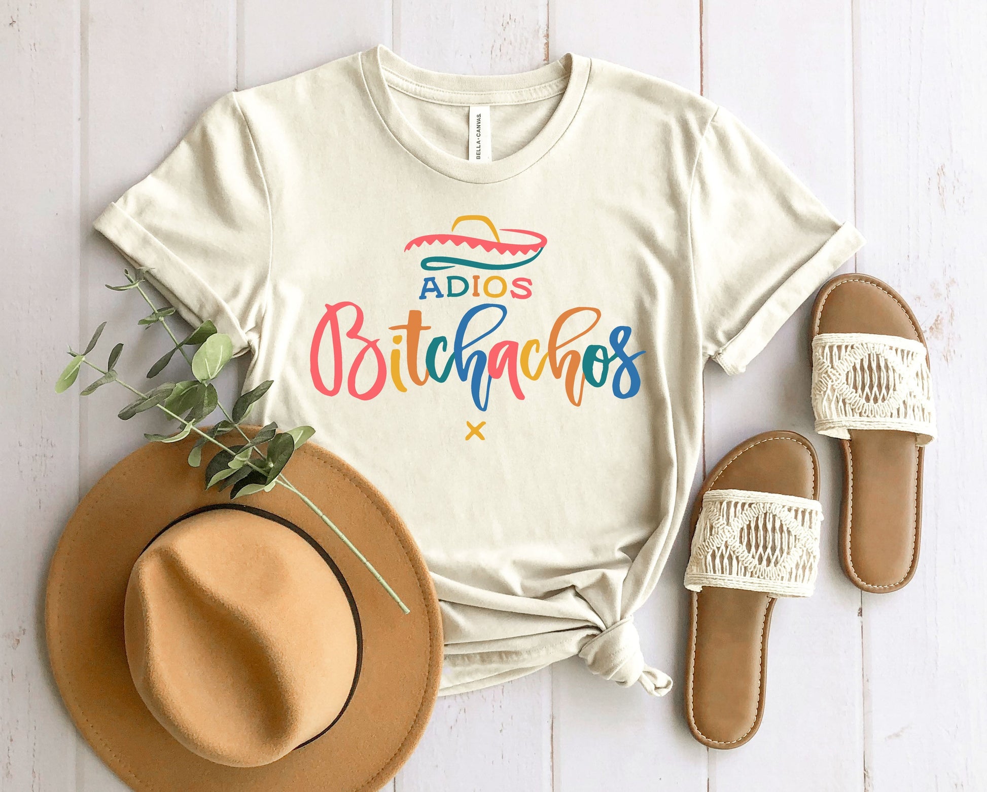 Wholesale Adios Bitchachos Graphic Tee - Black