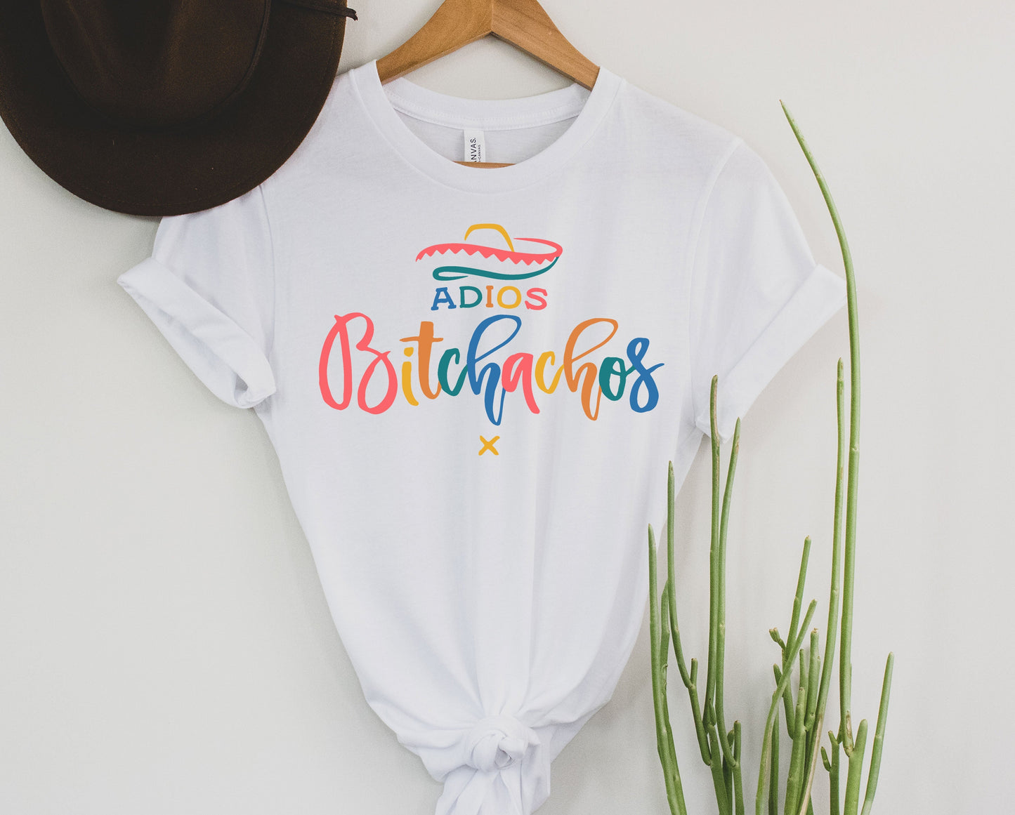 Wholesale Adios Bitchachos Graphic Tee - Heather Sand