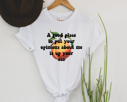 Wholesale A Good Place to Put Your Opinions Graphic Tee - Heather Forest