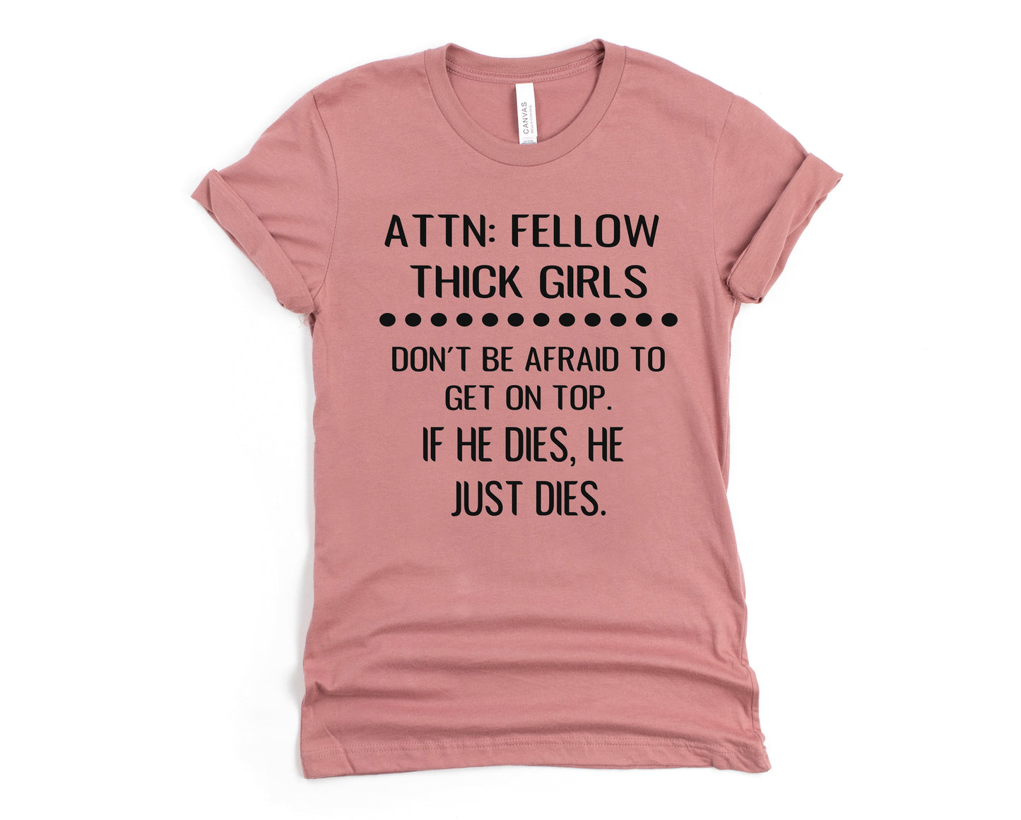 Wholesale Attention Thick Girls Graphic Tee - Mauve