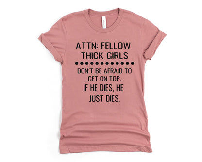 Wholesale Attention Thick Girls Graphic Tee - Mauve