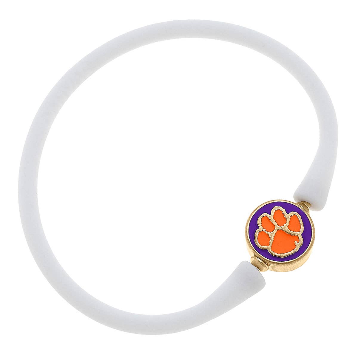Clemson Tigers Enamel Silicone Bali Bracelet