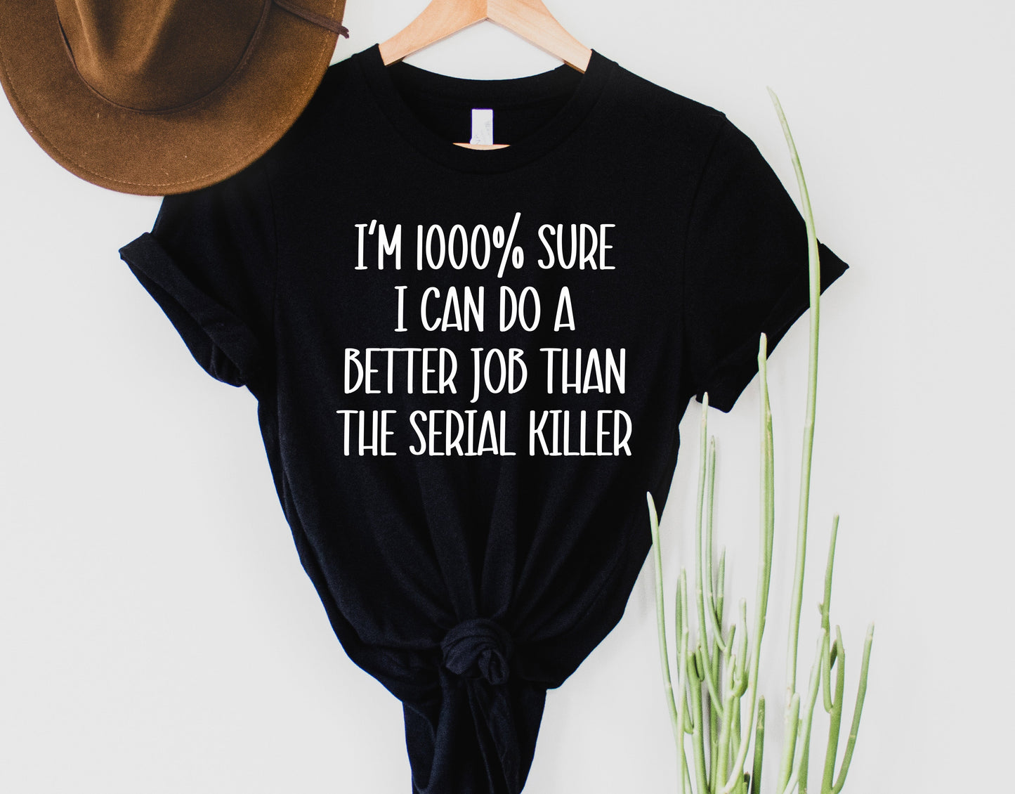 Wholesale Better Than the Serial Killer Graphic Tee - Black