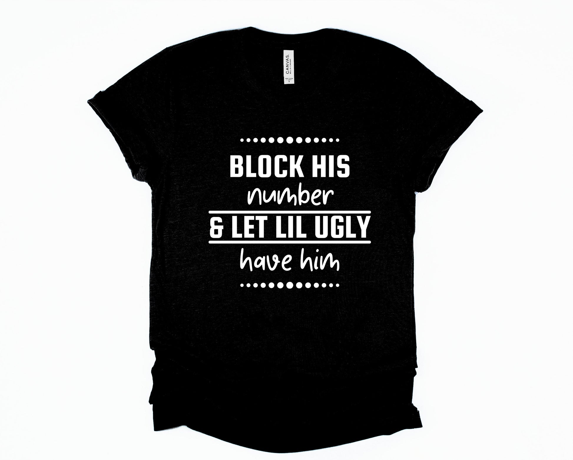 Wholesale Block Him Graphic Tee - Black