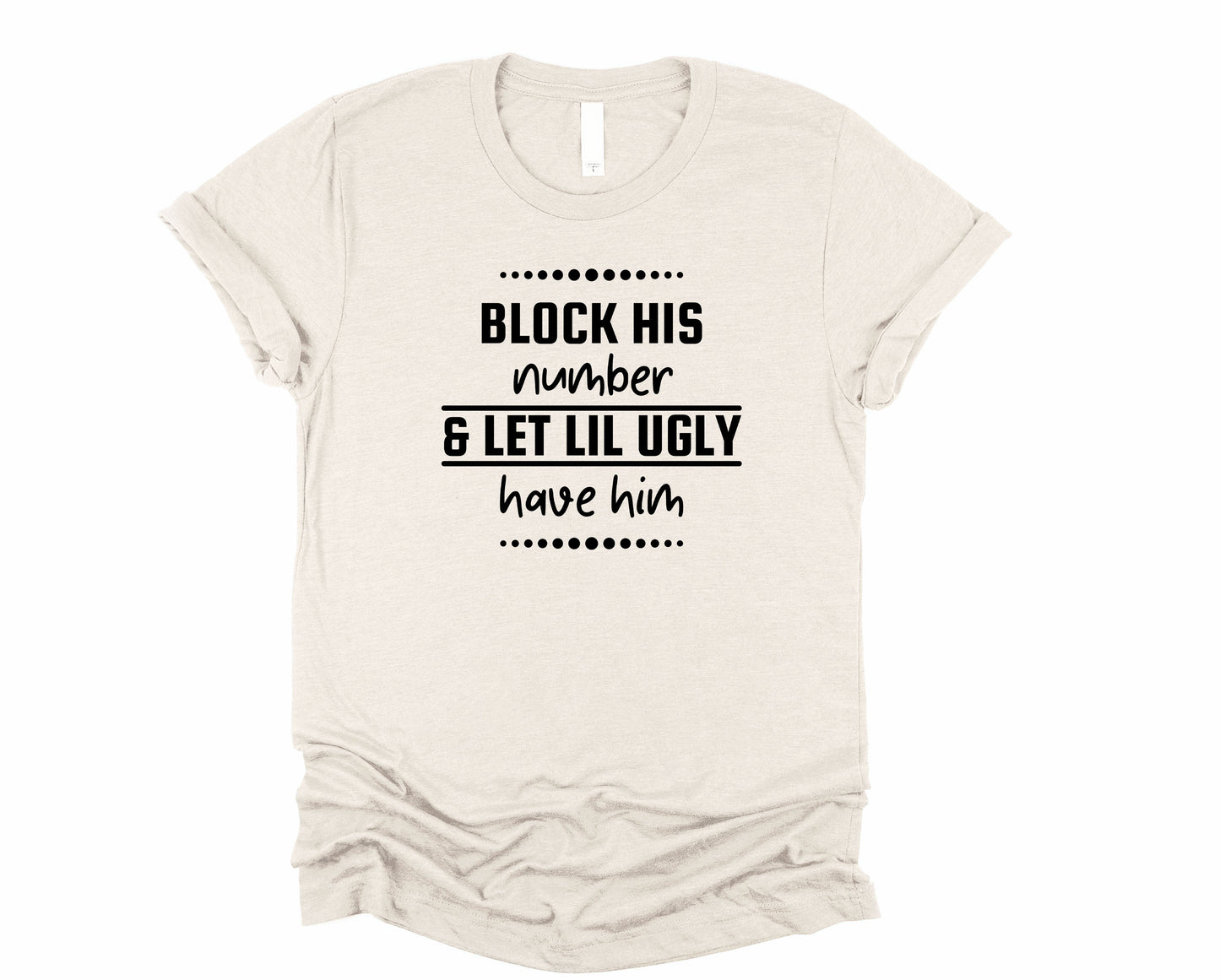 Wholesale Block Him Graphic Tee - Grey