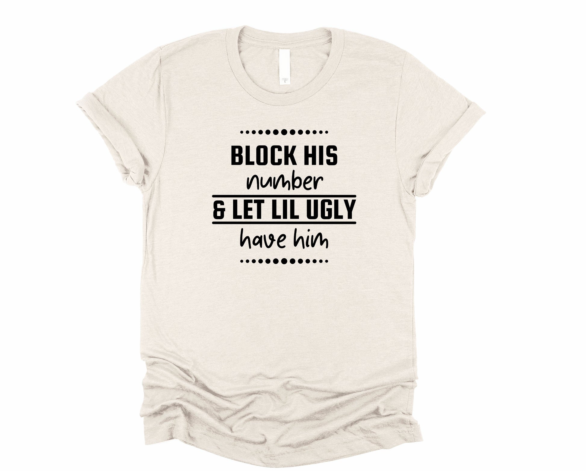 Wholesale Block Him Graphic Tee - Grey