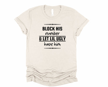 Wholesale Block Him Graphic Tee - Grey