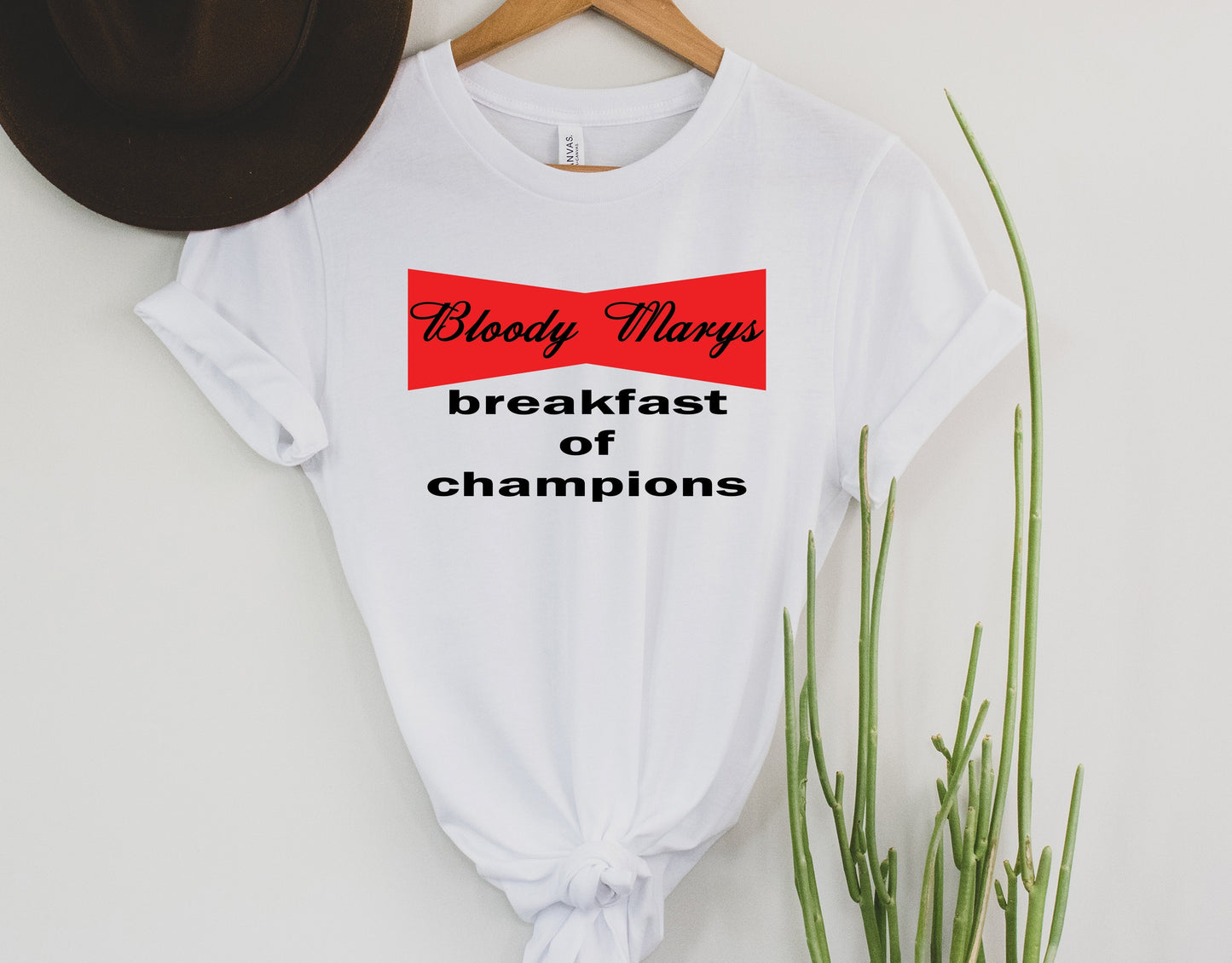 Wholesale Bloody Mary's breakfast of Champions Graphic Tee - White
