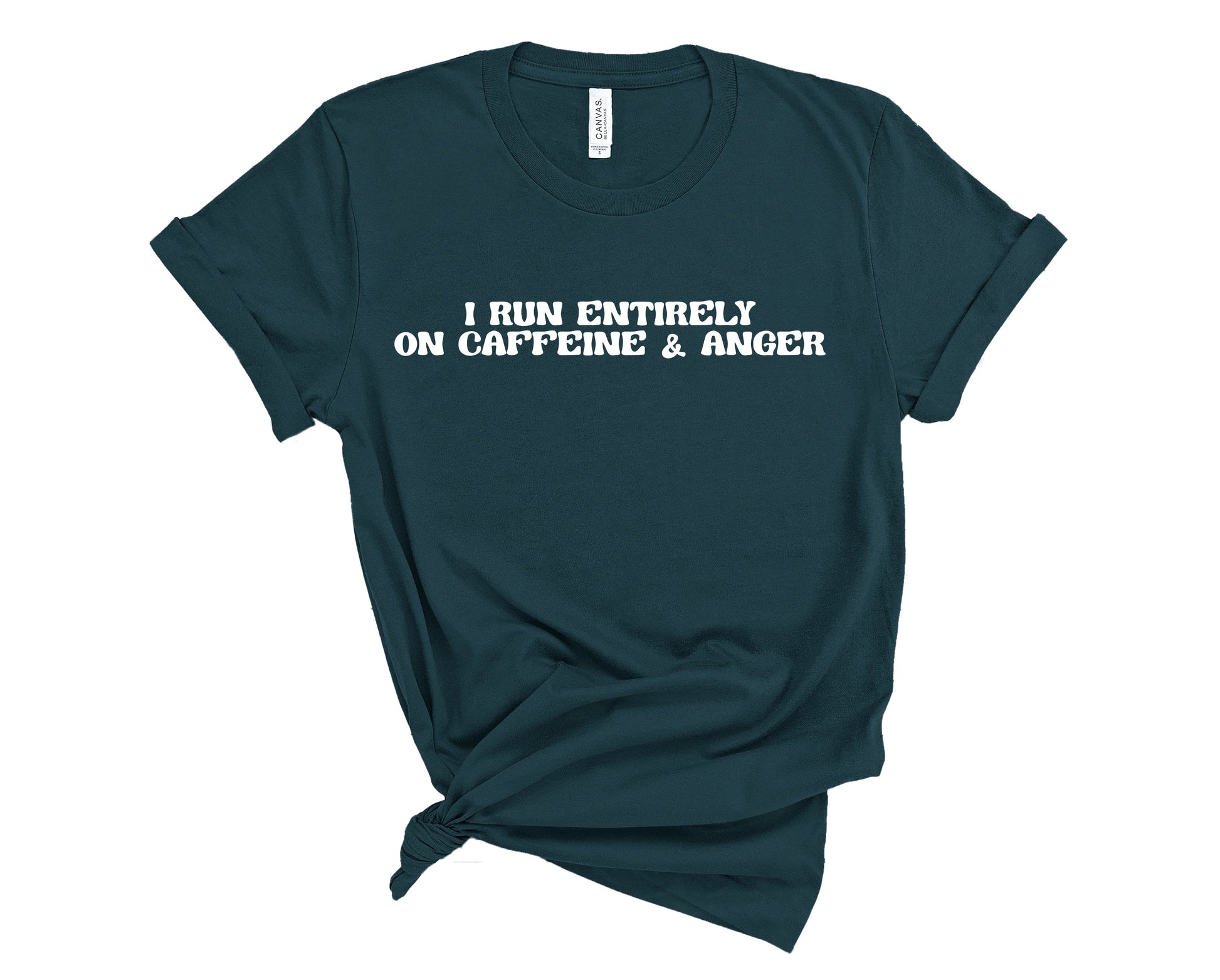 Wholesale Caffeine & Anger Graphic Tee - Chestnut