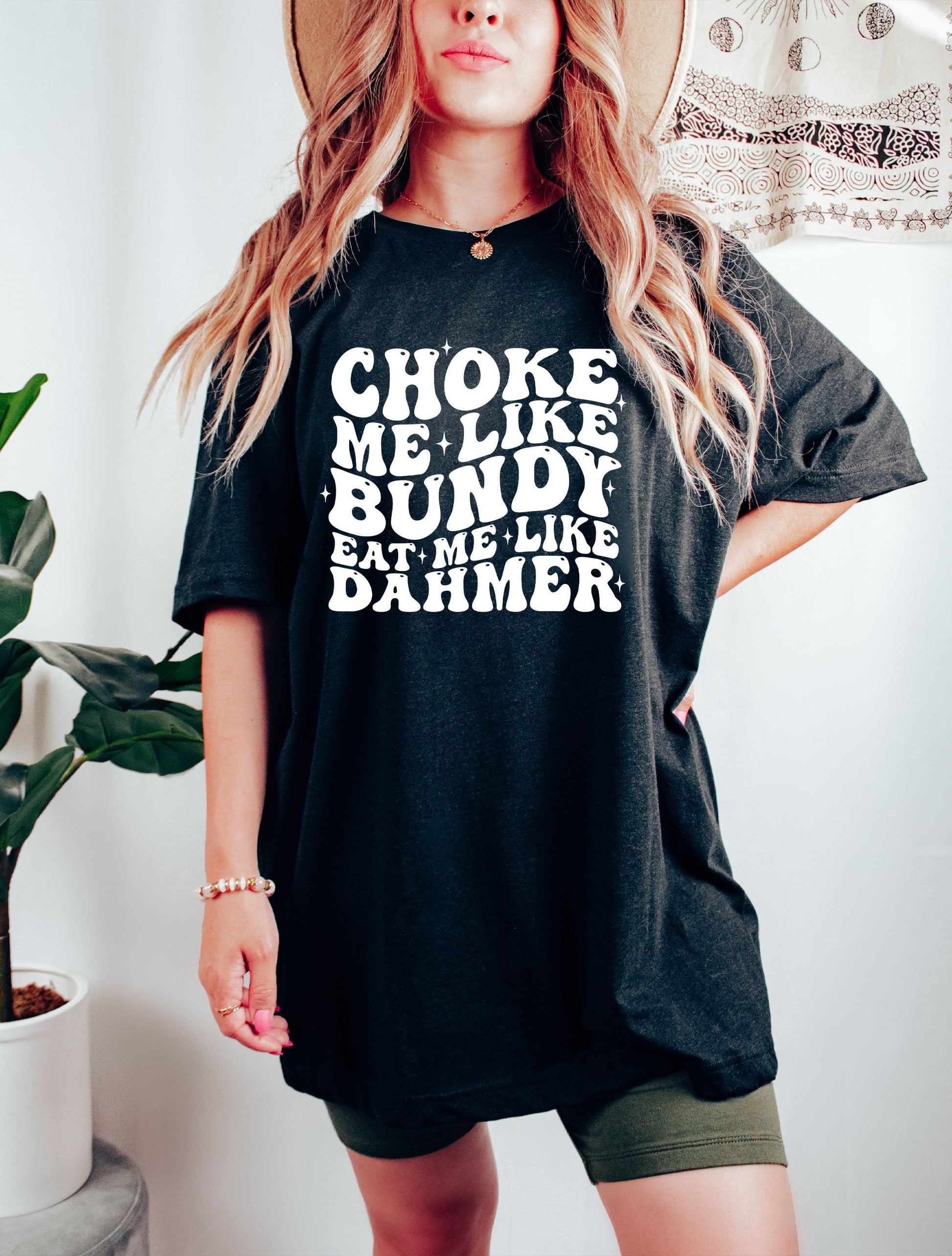 Wholesale Choke Me Graphic Tee - Black