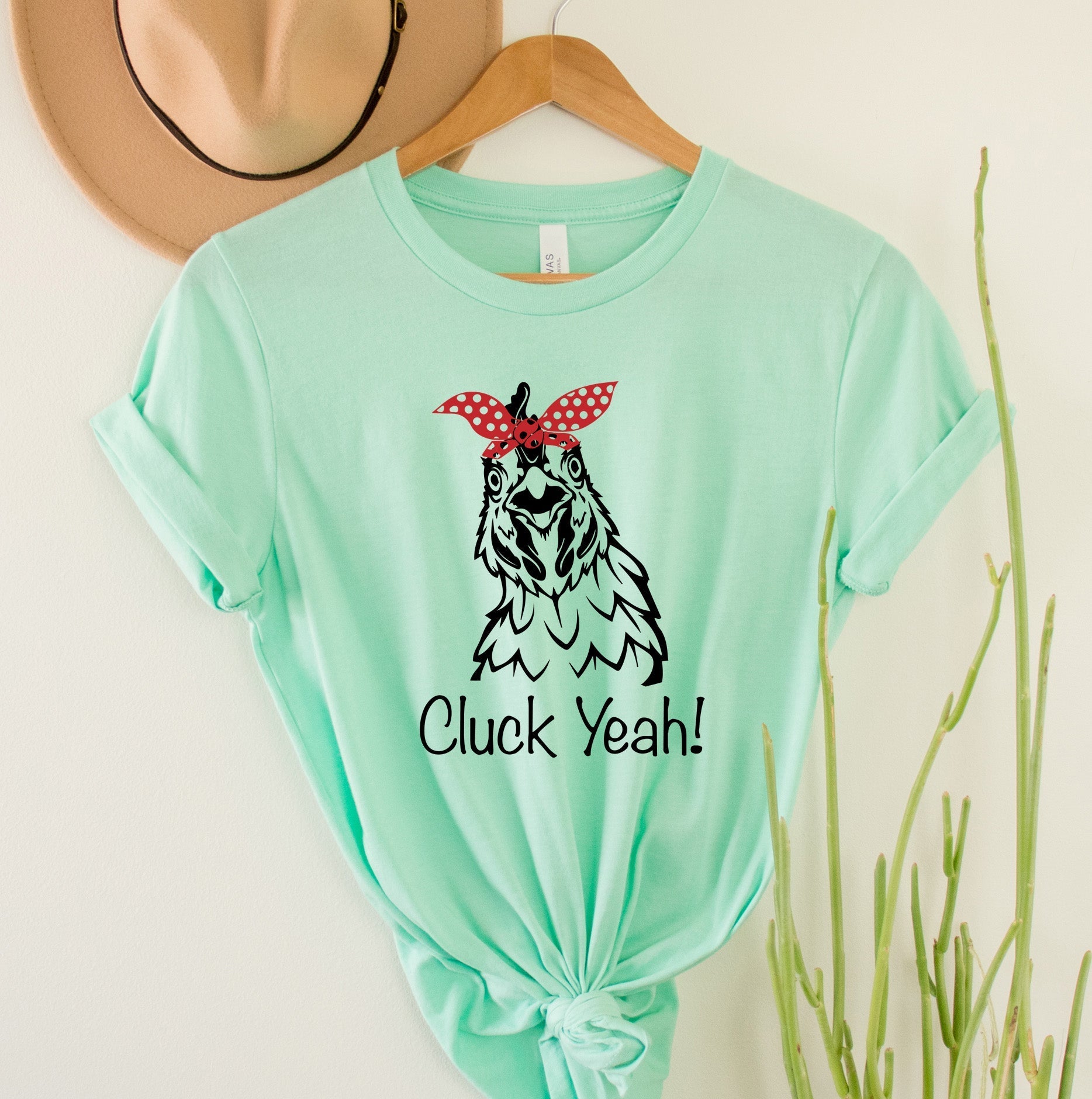 Wholesale Cluck Yeah Graphic Tee - White