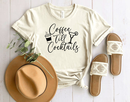 Wholesale Coffee Till Cocktails Graphic Tee - Heather Sunset