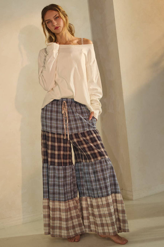 Relaxed Patchwork Pants