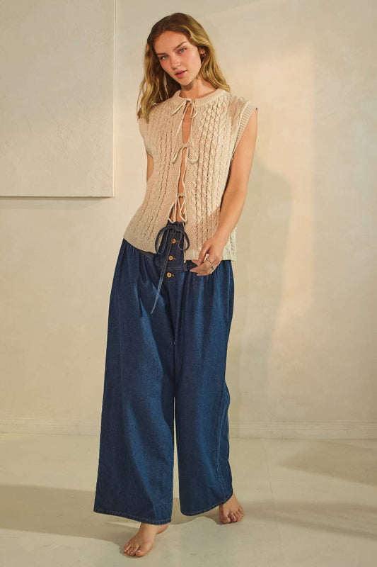 Plus Relaxed-fit Denim Pants