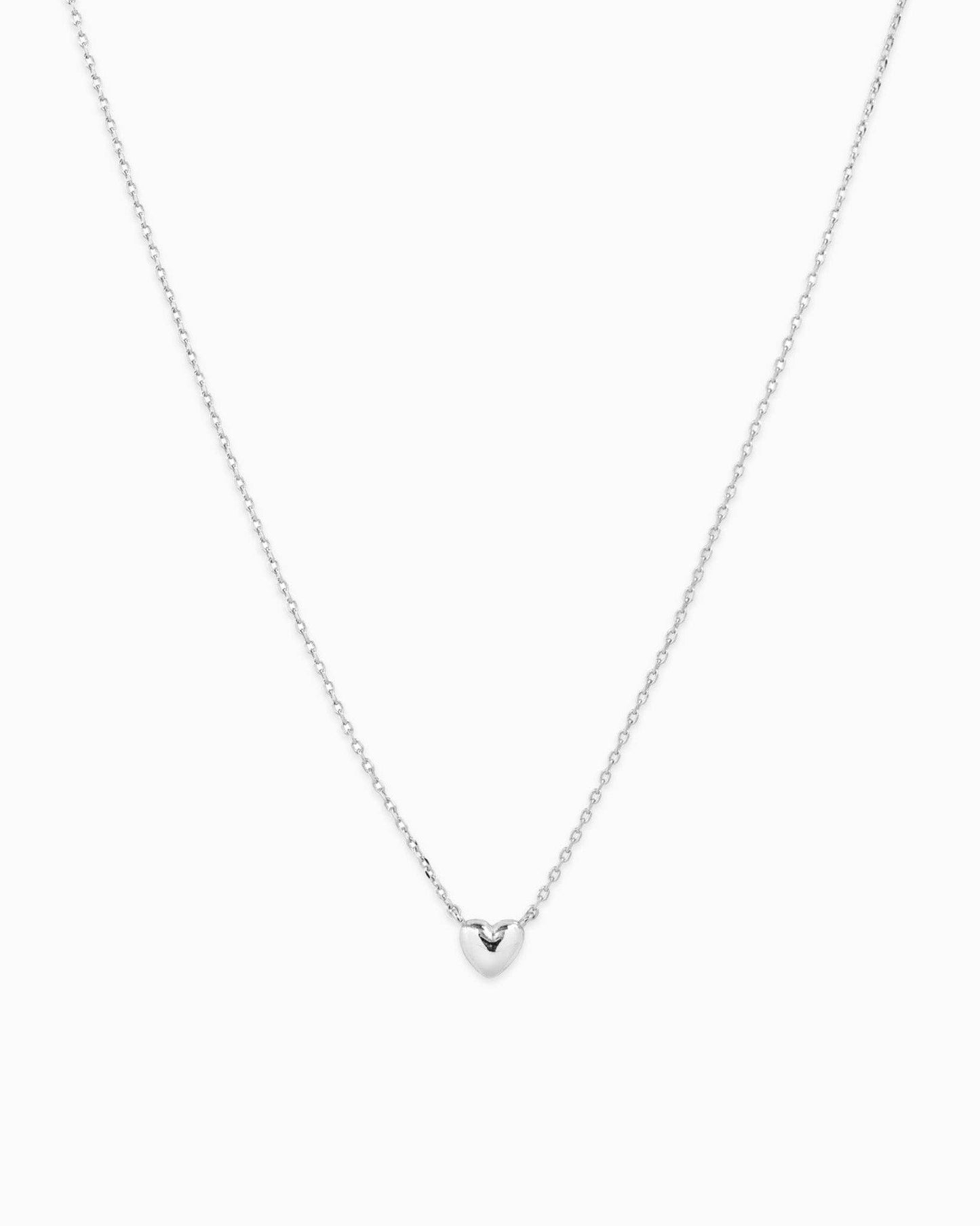 Tiny Puffy Heart Pendant Necklace