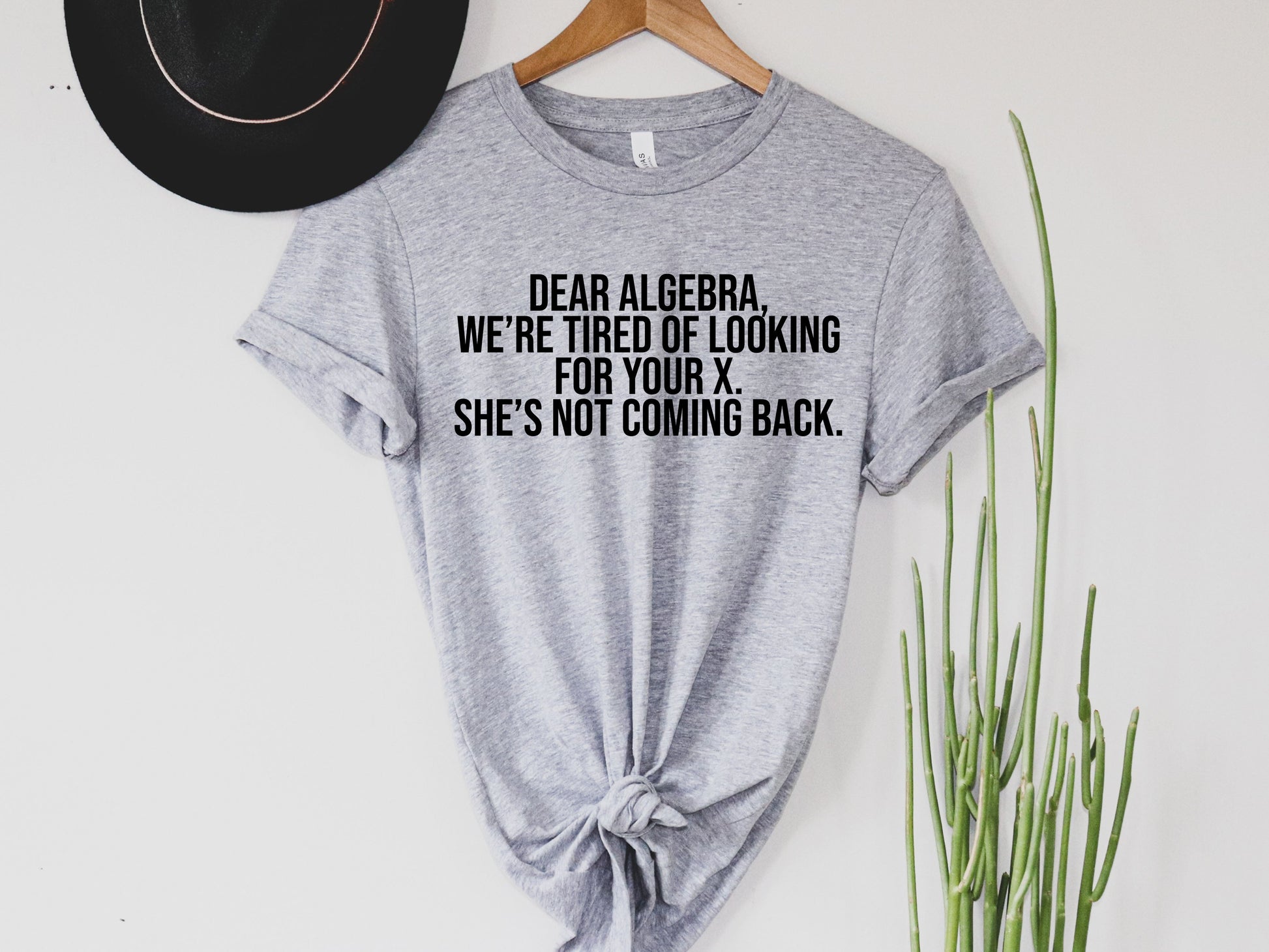 Wholesale Dear Algebra Graphic Tee - White