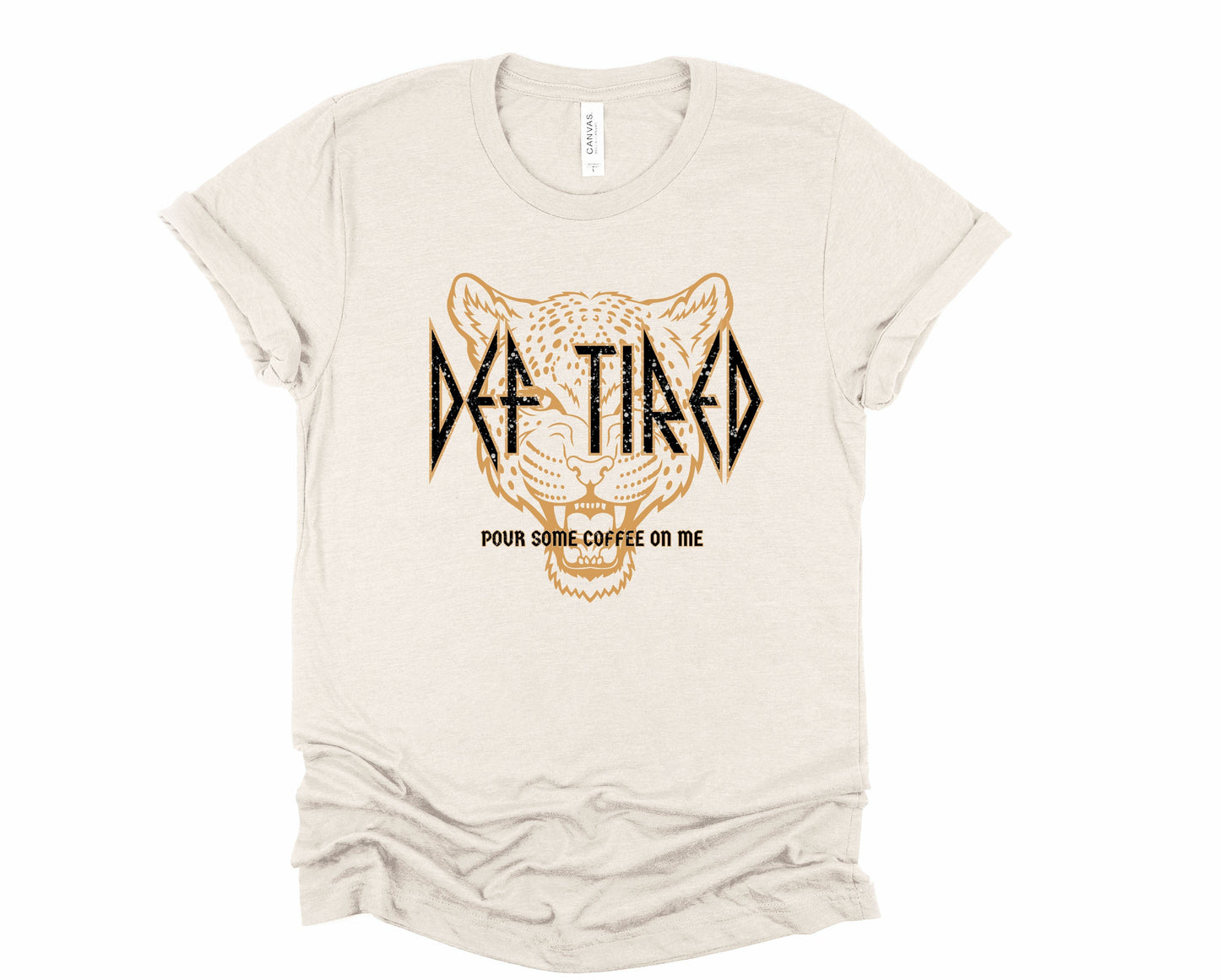 Wholesale Def Tired Graphic Tee - Chestnut