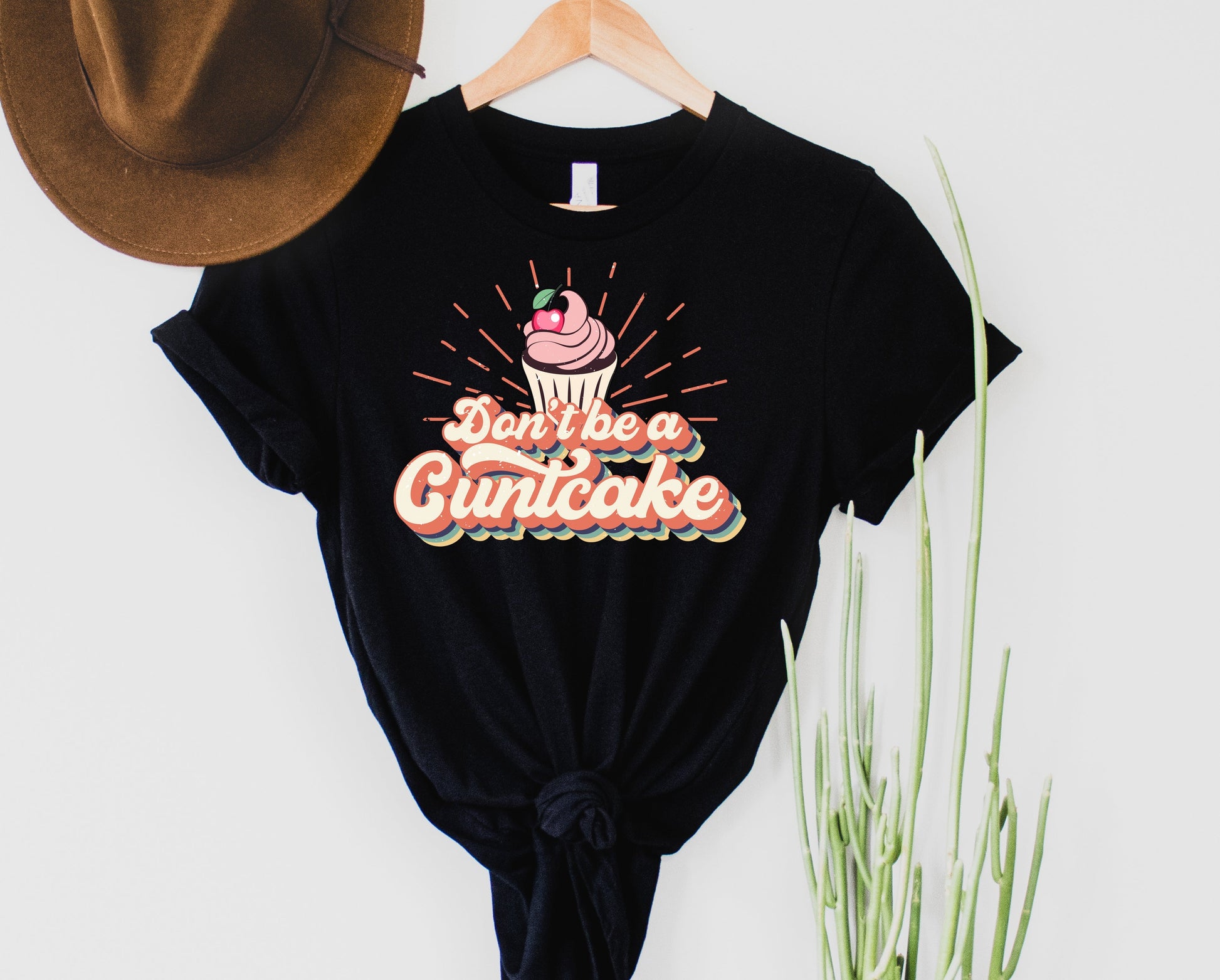 Wholesale Don't be a Cuntcake Graphic Tee - Black