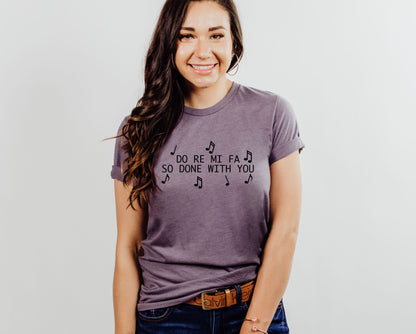 Wholesale Do Re Mi Graphic Tee - Lilac