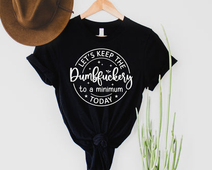 Wholesale Dumbfuckery Graphic Tee - White