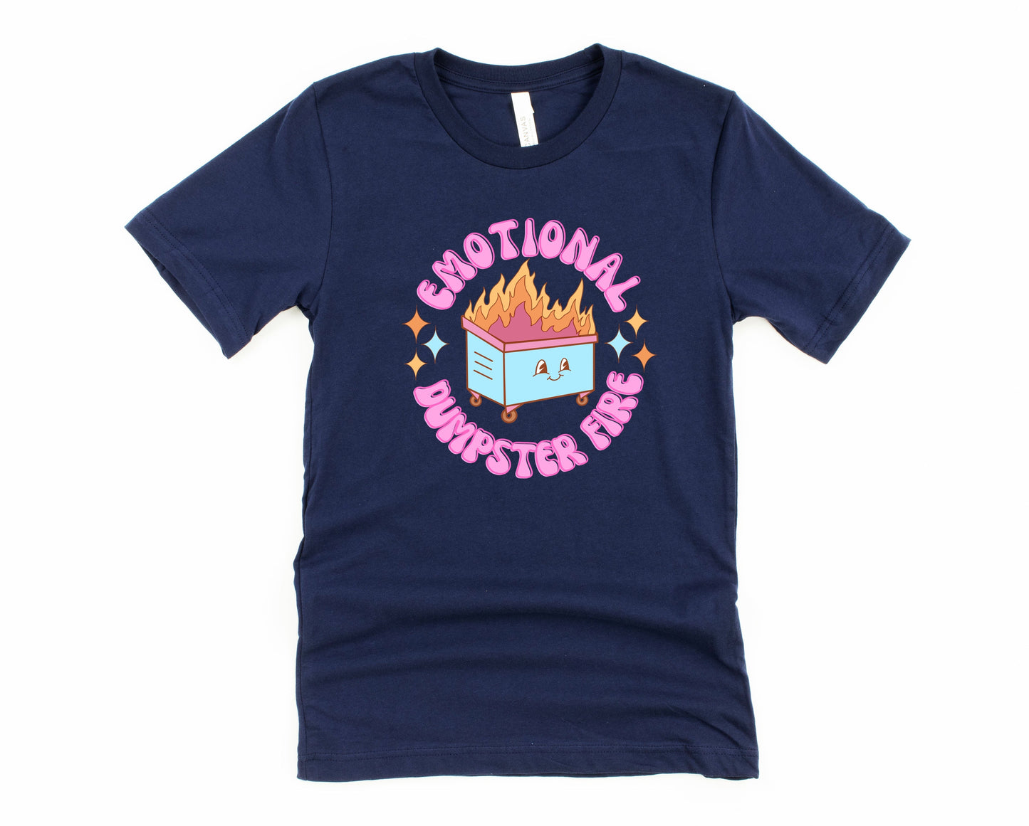 Wholesale Emotional Dumpster Fire Graphic Tee - Mint