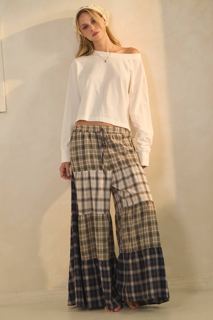 Relaxed Patchwork Pants