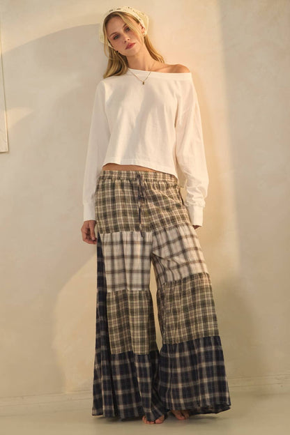 Relaxed Patchwork Pants