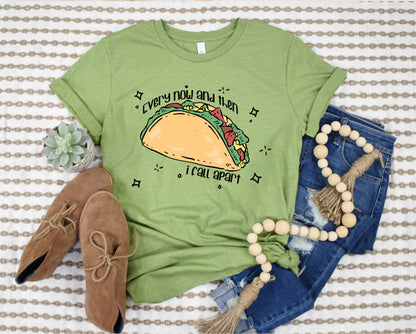Wholesale Every Now and Then I fall apart Graphic Tee - Green