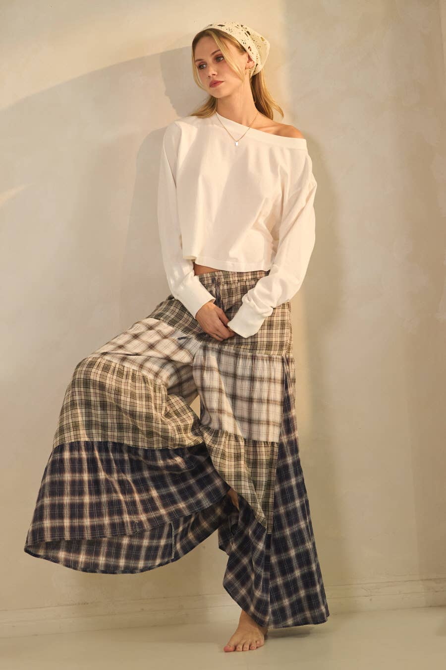 Relaxed Patchwork Pants