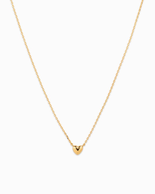 Tiny Puffy Heart Pendant Necklace