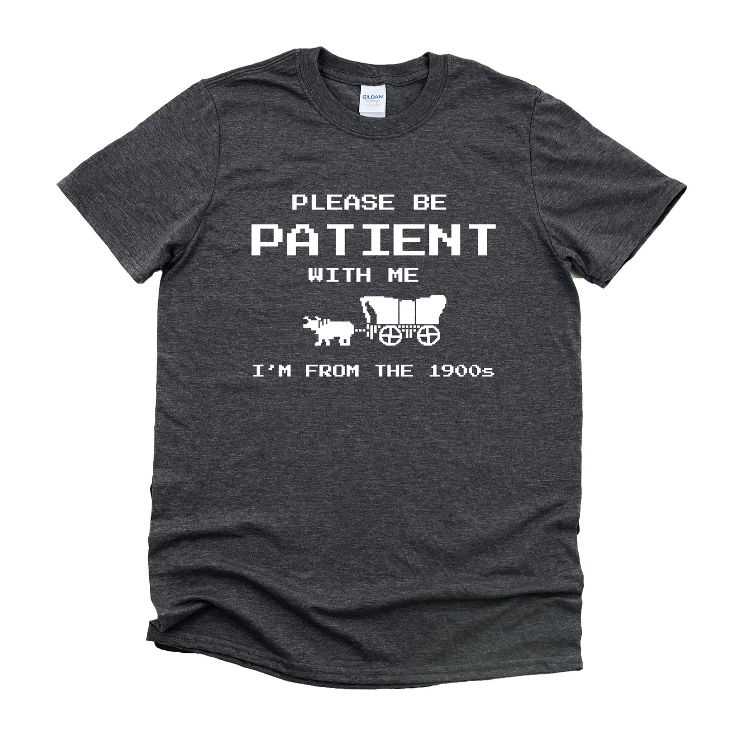 Wholesale From the 1900s Graphic Tee - Heather Charcoal Tee