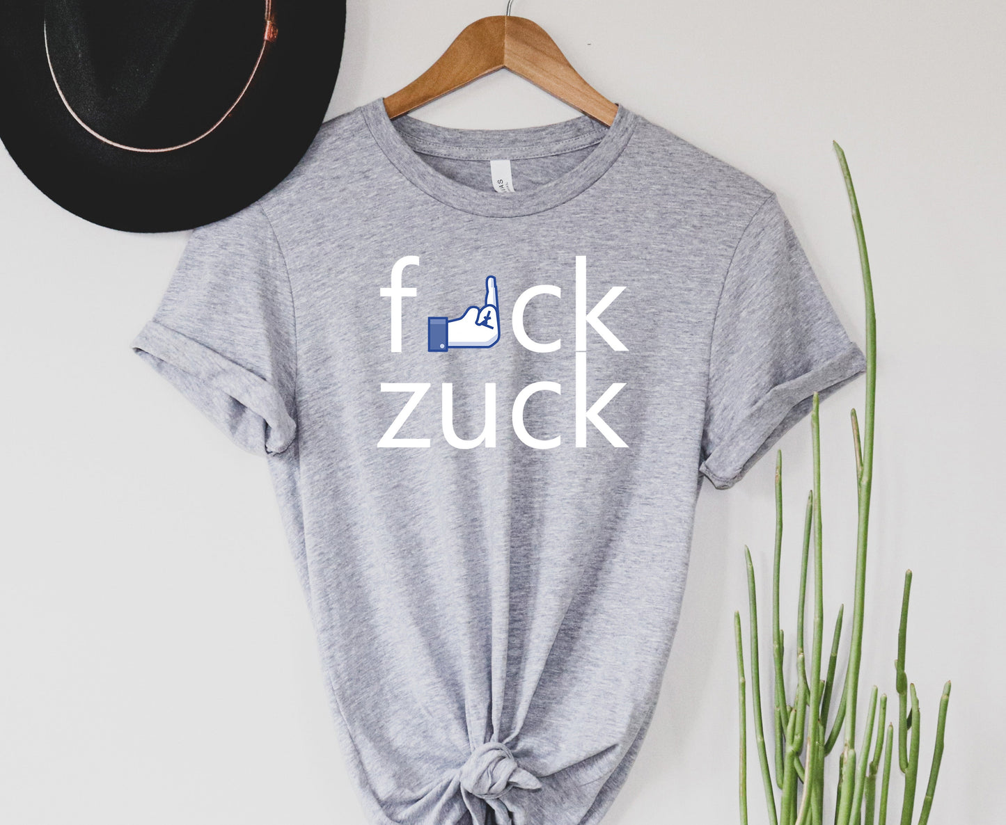 Wholesale F Zuck Graphic Tee - Grey Tee