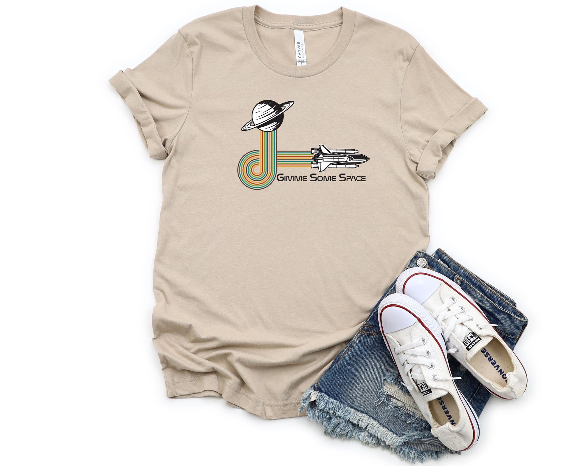 Wholesale Gimme Some Space Graphic Tee - White
