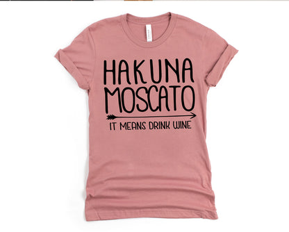 Wholesale Hakuna Mascato Graphic Tee - Pink