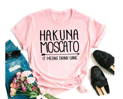 Wholesale Hakuna Mascato Graphic Tee - Mauve