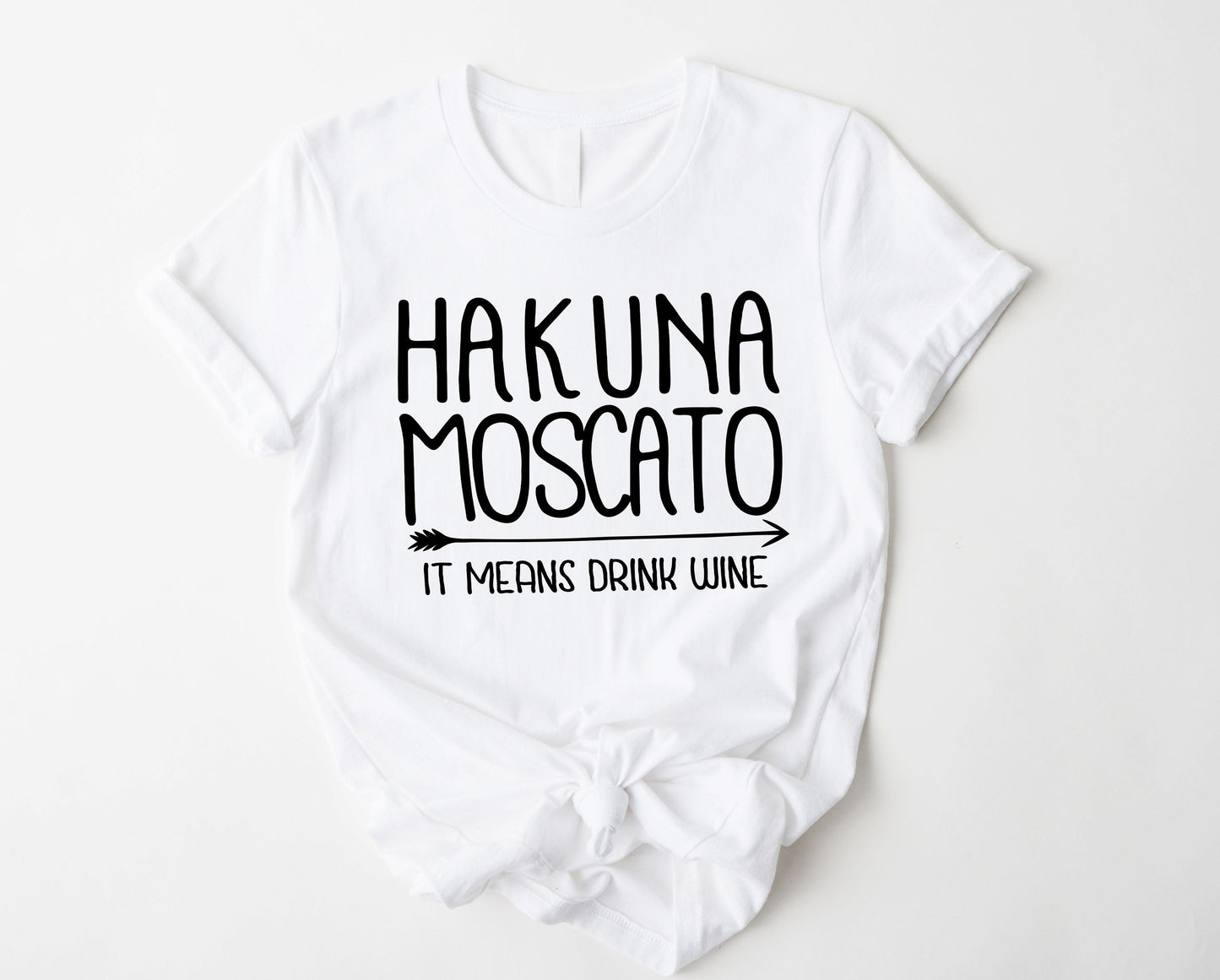 Wholesale Hakuna Mascato Graphic Tee - White