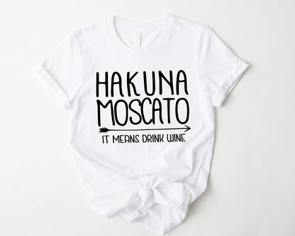 Wholesale Hakuna Mascato Graphic Tee - White
