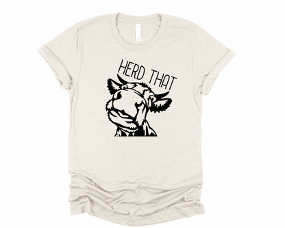 Wholesale Herd That Graphic Tee - Sand Tee