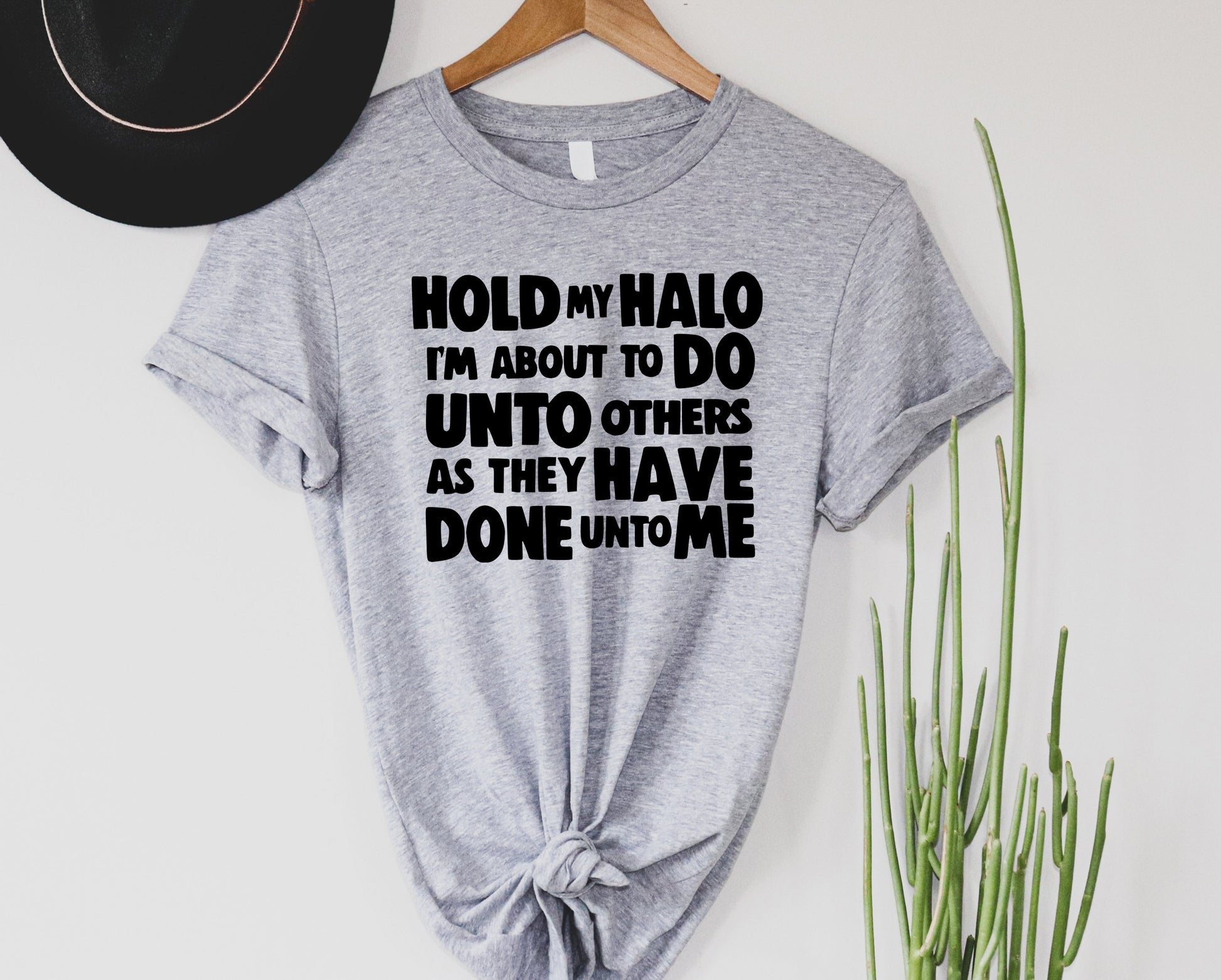 Wholesale Hold My Halo Graphic Tee - White