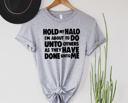 Wholesale Hold My Halo Graphic Tee - White