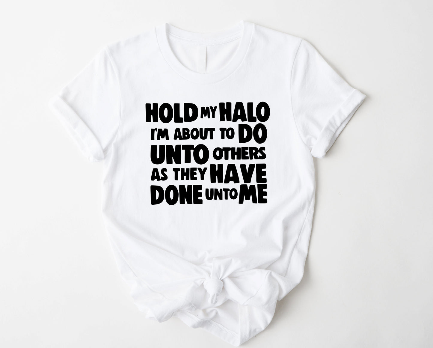 Wholesale Hold My Halo Graphic Tee - Heather Grey