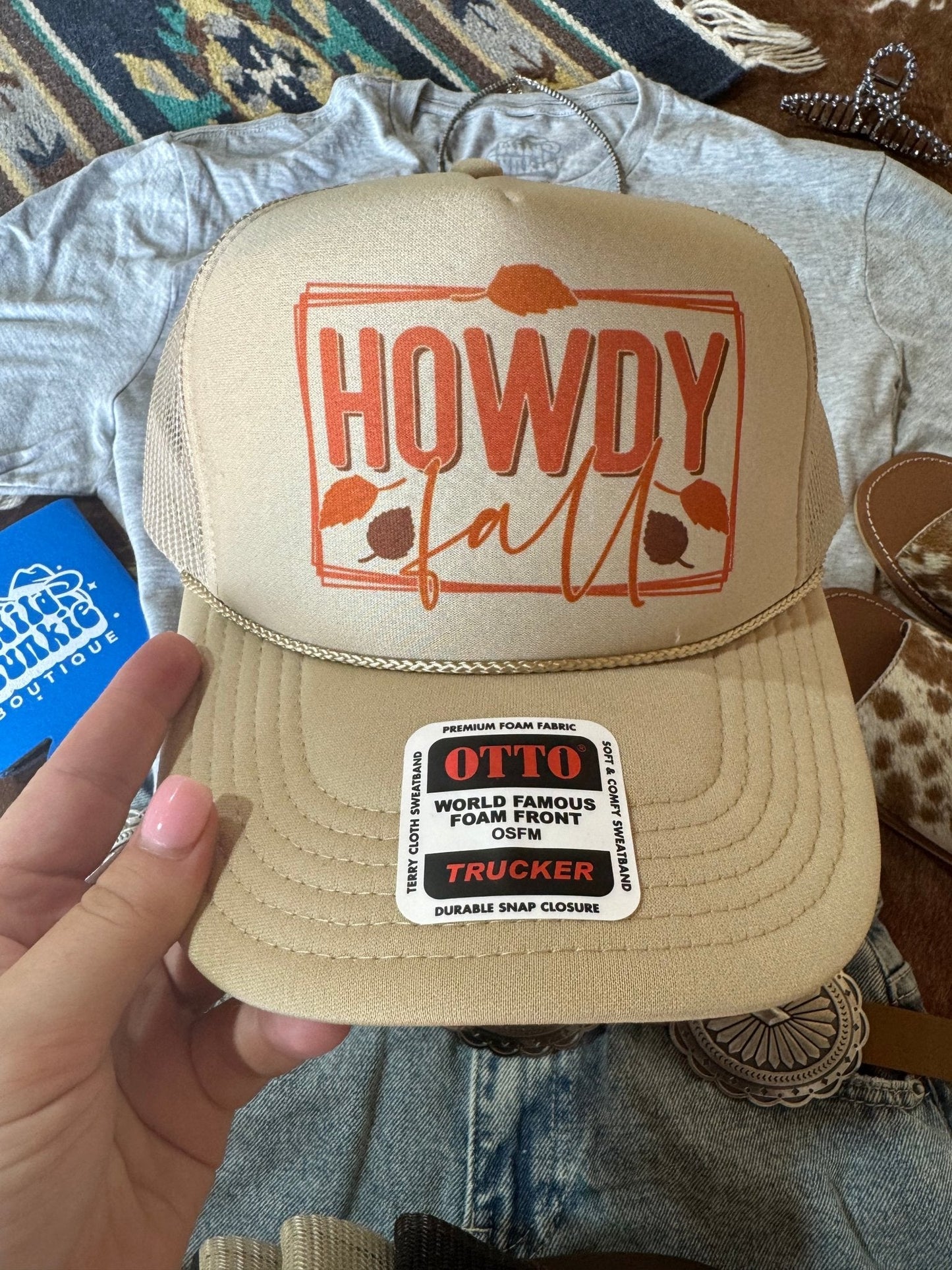 Howdy Fall Trucker HatMulti