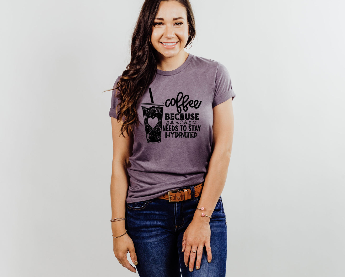 Wholesale Hydrated Graphic Tee - Heather Purple